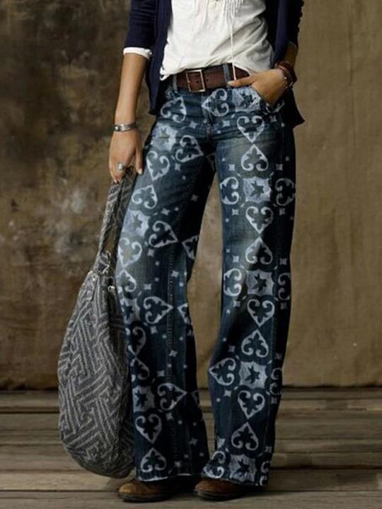 Plus Size Women's Wide Leg Pants