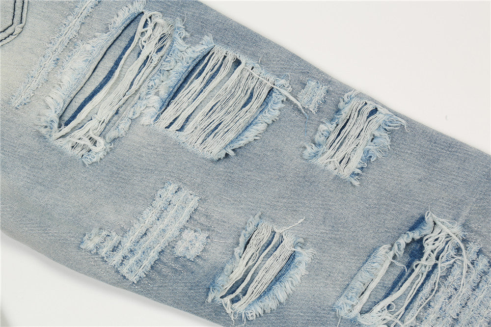 Men’s Flared Washed Denim Jeans