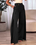 European Casual Wide-leg Pants