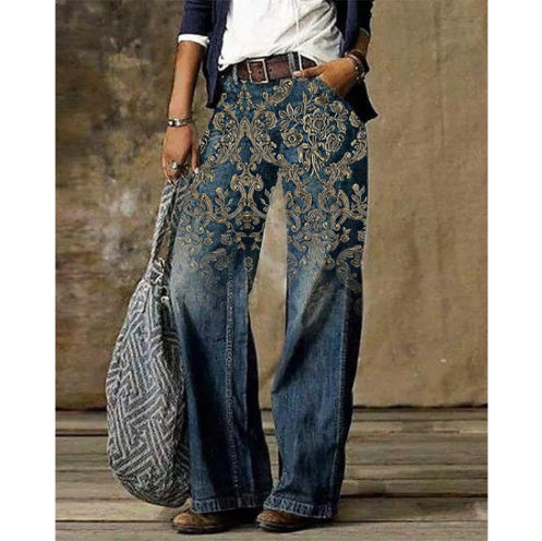 Plus Size Women's Wide Leg Pants