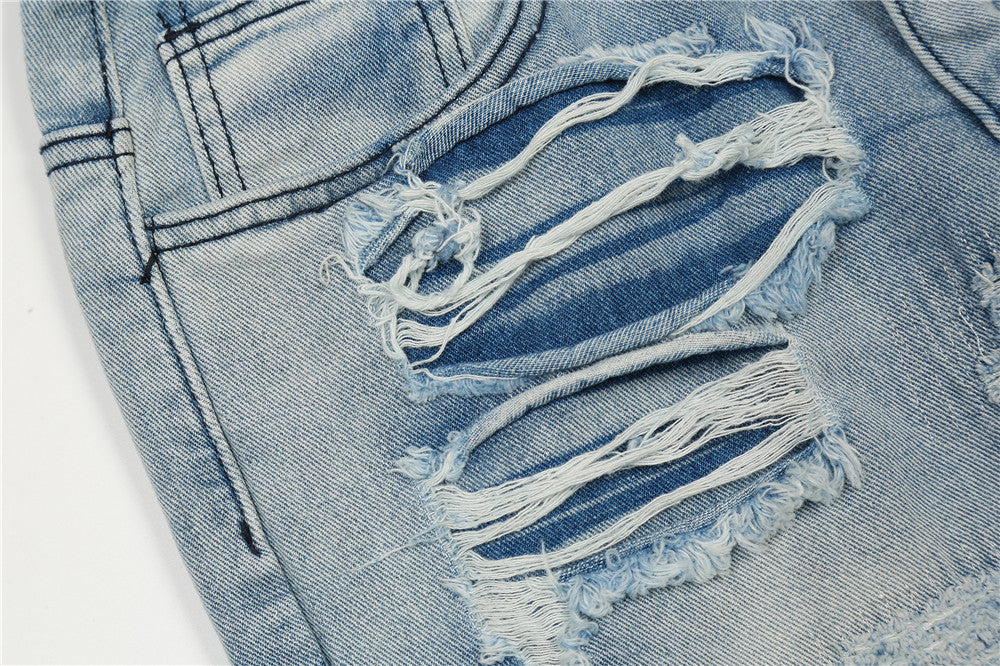 Men’s Flared Washed Denim Jeans